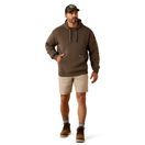 Ariat Mens Rebar Lightweight Logo Hood (Major Brown Heather/Wood Thrush) additional 3