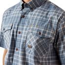 Ariat Mens Rebar Made Tough Durastretch Short Sleeve Work Shirt (Dark Denim) additional 4