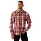 Ariat Mens Retro Hawthorne Fitted Snap Fit Shirt (Brick Red Plaid) additional 1