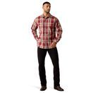 Ariat Mens Retro Hawthorne Fitted Snap Fit Shirt (Brick Red Plaid) additional 3