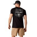 Ariat Mens Strip Patriotic Badge T Shirt (Black) additional 2