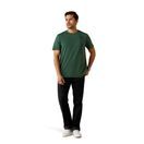 Ariat Mens Vertical Logo Short Sleeve T Shirt (Monstera) additional 3