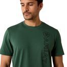 Ariat Mens Vertical Logo Short Sleeve T Shirt (Monstera) additional 4