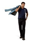 Ariat Mens Vertical Logo Short Sleeve T Shirt (Navy) additional 3