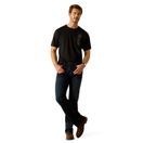 Ariat Mens Vertical Logo T-Shirt (Black/Ebony Black) additional 3