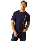 Ariat Mens Vertical Logo T-Shirt (Classic Blue/White) additional 1