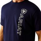 Ariat Mens Vertical Logo T-Shirt (Classic Blue/White) additional 3