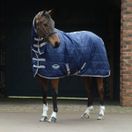 Weatherbeeta ComfiTec 210D Channel Quilt Stable Rug Combo 110g Med/Lite (Navy/Silver) additional 1