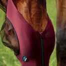 Weatherbeeta ComFiTec Deluxe Stretch Fly Mask With Ears (Burgundy/Black) additional 2