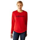 *OUTLET* Ariat Womens Benicia T Sweatshirt (Red) additional 1