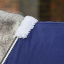 Weatherbeeta Cotton Show Sheet With Surcingles II - Standard Neck (Dark Blue/Grey/White) additional 3