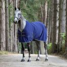 Weatherbeeta Cotton Show Sheet With Surcingles II - Standard Neck (Dark Blue/Grey/White) additional 4