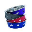Weatherbeeta Non-Slip Stainless Steel Silicone Bone Pet Bowl (Dark Grey) additional 1