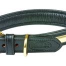 Weatherbeeta Padded Leather Dog Collar (Black) additional 1