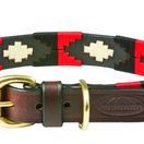 Weatherbeeta Polo Leather Dog Collar (Cowdray Brown/Black/Red/White) additional 1