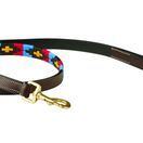 Weatherbeeta Polo Leather Dog Lead (Cowdray Brown/Pink/Blue/Yellow) additional 1