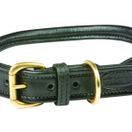 Weatherbeeta Rolled Leather Dog Collar (Black) additional 1