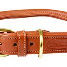 Weatherbeeta Rolled Leather Dog Collar (Tan) additional 1