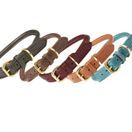 Weatherbeeta Rolled Leather Dog Collar (Tan) additional 2