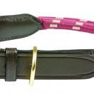 Weatherbeeta Rope Leather Dog Collar (Burgundy/Brown) additional 1