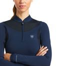Ariat Women's Ascent 1/4 Zip Long Sleeve Baselayer (Navy) additional 4