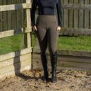 Woof Wear Ladies Winter Riding Tights - Full Seat (Olive) additional 3