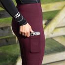 Woof Wear Ladies Winter Riding Tights - Full Seat (Plum) additional 4