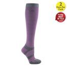 Woof Wear Long Bamboo Waffle Riding Sock (Lilac) additional 1