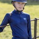 Woof Wear Young Rider Long Sleeve Tech Riding Shirt (Navy) additional 2