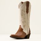 Ariat Womens Heritage Blossom J Toe (Wheat Brown/Buttercream) additional 8
