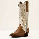 Ariat Womens Heritage Blossom J Toe (Wheat Brown/Buttercream) additional 1