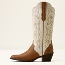 Ariat Womens Heritage Blossom J Toe (Wheat Brown/Buttercream) additional 4