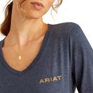 Ariat Women's Handcrafted Long Sleeve T-Shirt (Navy Heather) additional 3