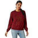 Ariat Women's Lasso Sweatshirt (Cabernet) additional 1