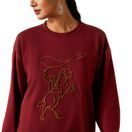 Ariat Women's Lasso Sweatshirt (Cabernet) additional 4