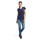 Ariat Women's Vertical Logo Short Sleeve T-Shirt (Navy) additional 3