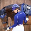 *OUTLET* Woof Wear Ladies Performance Riding Shirt (Navy) additional 3