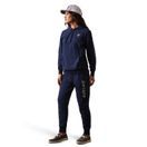 Ariat Womens Ariat Logo Hoodie (Navy Eclipse) additional 3