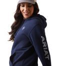 Ariat Womens Ariat Logo Hoodie (Navy Eclipse) additional 4