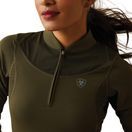Ariat Womens Ascent 1/4 Zip Long Sleeve Baselayer (Relic) additional 4