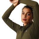 Ariat Womens Ascent 1/4 Zip Long Sleeve Baselayer (Relic) additional 5