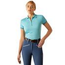 Ariat Womens Bandera 1/4 Zip Polo (Aqua) additional 1