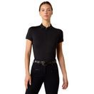 Ariat Womens Bandera 1/4 Zip Short Sleeve Polo (Black) additional 1