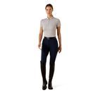 Ariat Womens Bandera 1/4 Zip Short Sleeve Polo (Show Grey) additional 3