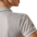 Ariat Womens Bandera 1/4 Zip Short Sleeve Polo (Show Grey) additional 5