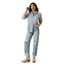 Ariat Womens Billie Jean Long Sleeve Shirt (Ashleigh Blue Crystal Southwest) additional 3