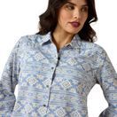 Ariat Womens Billie Jean Long Sleeve Shirt (Ashleigh Blue Crystal Southwest) additional 4