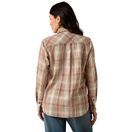 Ariat Womens Billie Jean Long Sleeve Shirt (White Pepper Coral Plaid) additional 2