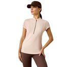 Ariat Womens Breathe 1/2 Zip Cap Sleeve Top (Sepia Rose) additional 1