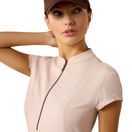 Ariat Womens Breathe 1/2 Zip Cap Sleeve Top (Sepia Rose) additional 4